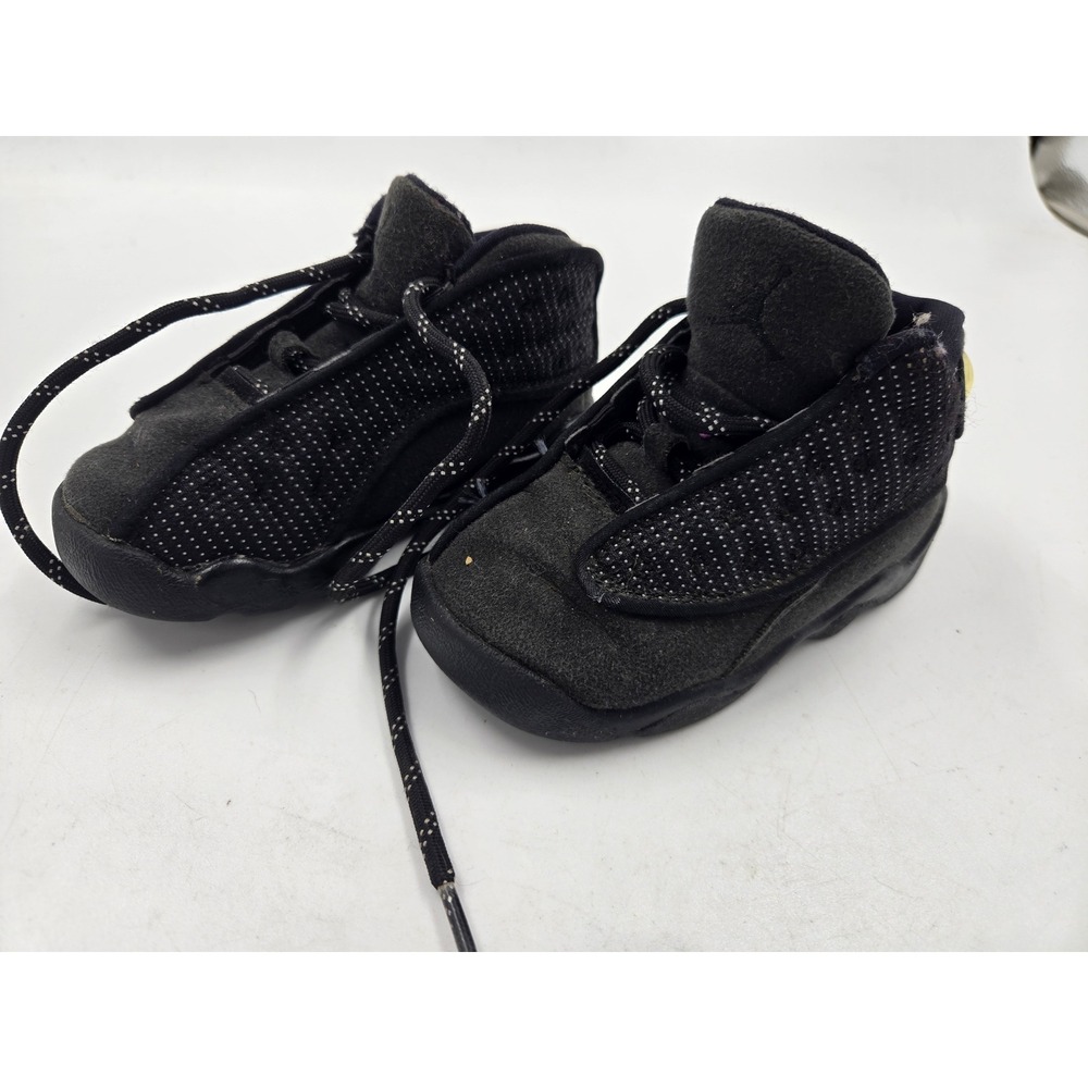 Nike Air Jordan 13 Retro Black Cat Toddler Sneakers 7C 414581-011 Black